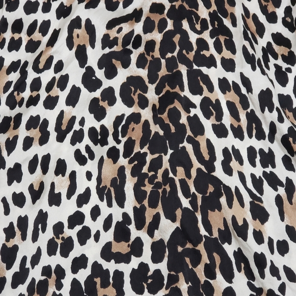 WHBM 100% Silk Leopard Print Sleeveless Blouse Sz XS Animal Print Mobwife - Picture 9 of 9
